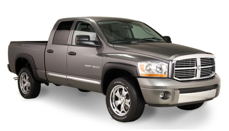 Bushwacker 19-22 Ram 1500 (Excl. Rebel/TRX) 76.3 & 67.4in Bed OE Style Flares 2pc Rear - Smooth Blk