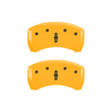 MGP 4 Caliper Covers Engraved Front Lincoln Rear Star Logo Yellow Finish Black Char 2005 Lincoln LS