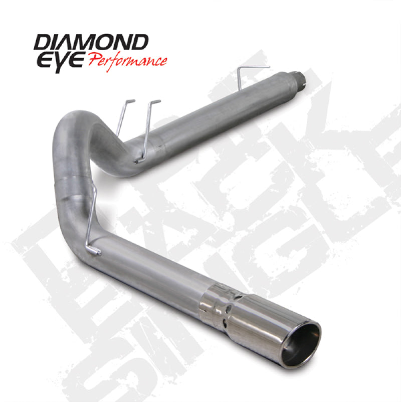 Diamond Eye KIT 5in DPF-BACK SGL AL 08 6 4L F250-F350 PCKGD BX46X14X14OD EL-PL 44inX13 5inX13 5inID