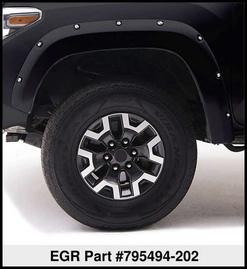 EGR 14+ Toyota Tundra Bolt-On Look Color Match Fender Flares - Set - Black