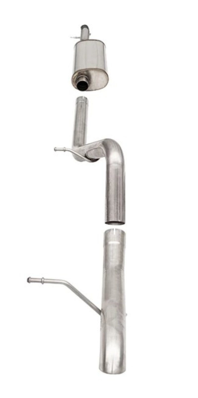 Corsa 12-18 Jeep Wrangler JKU 3.6L Sport 2.75in Cat-Back Exhaust w/ Turn Down Tip