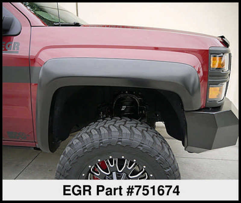 EGR 14+ Chev Silverado 5.8ft Bed Rugged Look Fender Flares - Set