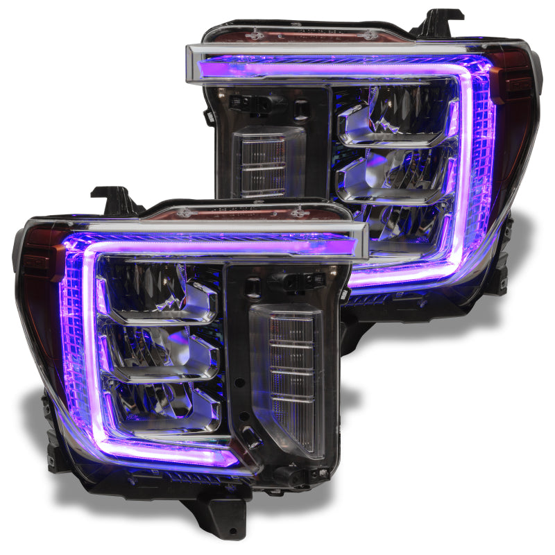 Oracle 20-21 GMC Sierra 2500/3500 HD RGB+W Headlight DRL Kit - ColorSHIFT w/o Cntrl