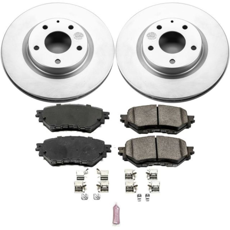 Power Stop 17-18 Mazda 3 Front Z17 Evolution Geomet Coated Brake Kit