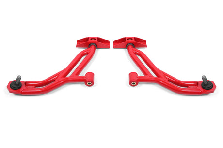 BMR 10-14 Ford Mustang / Shelby GT500 Non-Adj. Lower A-Arms (Poly/Delrin) - Red BMR Suspension