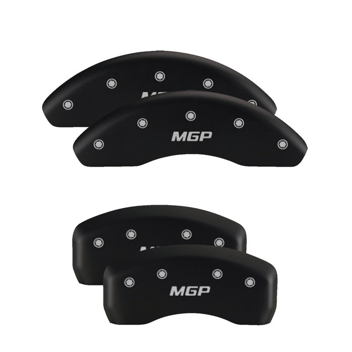 MGP 4 Caliper Covers Engraved Front & Rear Monte Carlo style/SS Red finish silver ch