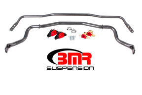 BMR 15-17 S550 Mustang Front & Rear Sway Bar Kit w/ Bushings - Black Hammertone BMR Suspension
