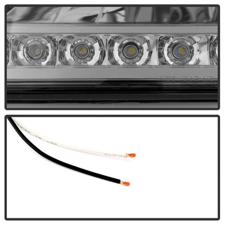 xTune Ford F150 97-03 Crystal Headlights w/ Clear LED Corners Smoke HD-ON-FF15097-LED-SET-SM
