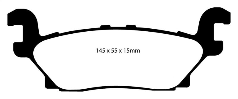 EBC 05-07 Hummer H3 3.5 Greenstuff Rear Brake Pads