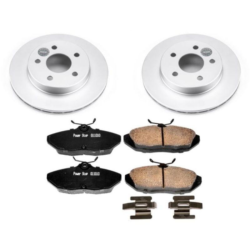 Power Stop 93-97 Ford Thunderbird Rear Z17 Evolution Geomet Coated Brake Kit