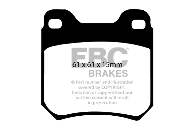 EBC 97-01 Cadillac Catera 3.0 Redstuff Rear Brake Pads