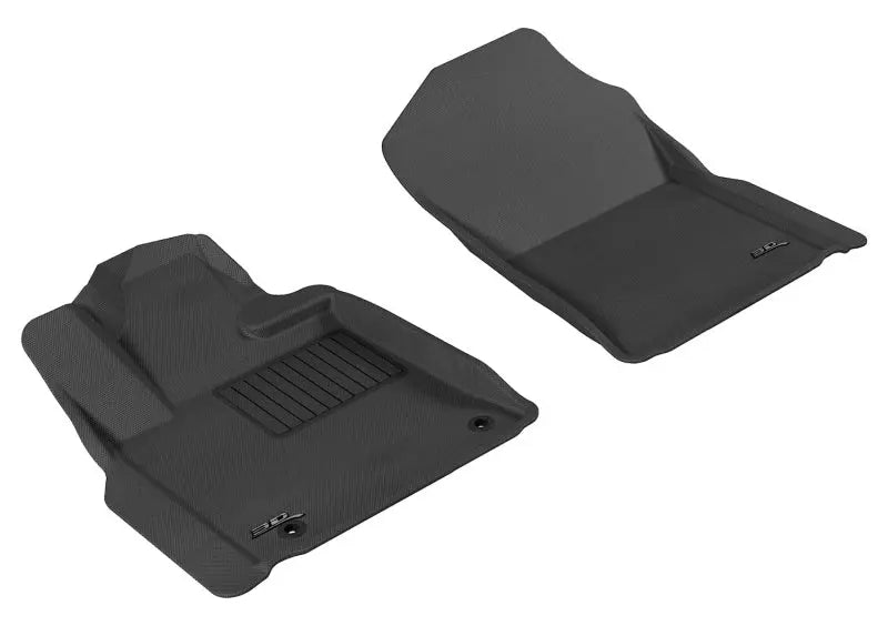 3D MAXpider 2012-2020 Toyota Tundra Reg/DBL/Crewmax/Sequoia Kagu 1st Row Floormat - Black 3D MAXpider