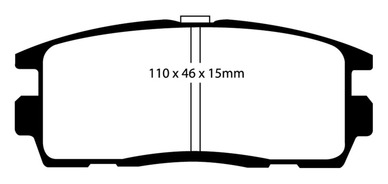 EBC 10+ Chevrolet Equinox 2.4 Yellowstuff Rear Brake Pads