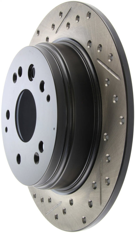 StopTech 04-08 Acura TL / 03-09 Honda Element Slotted & Drilled Right Rear Rotor