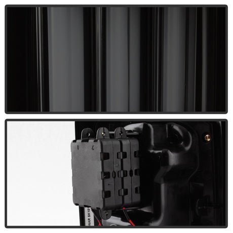 Spyder 07-16 Jeep Wrangler Version 2 Light Bar LED Tail Lights - Smoke (ALT-YD-JWA07V2-LBLED-BSM)