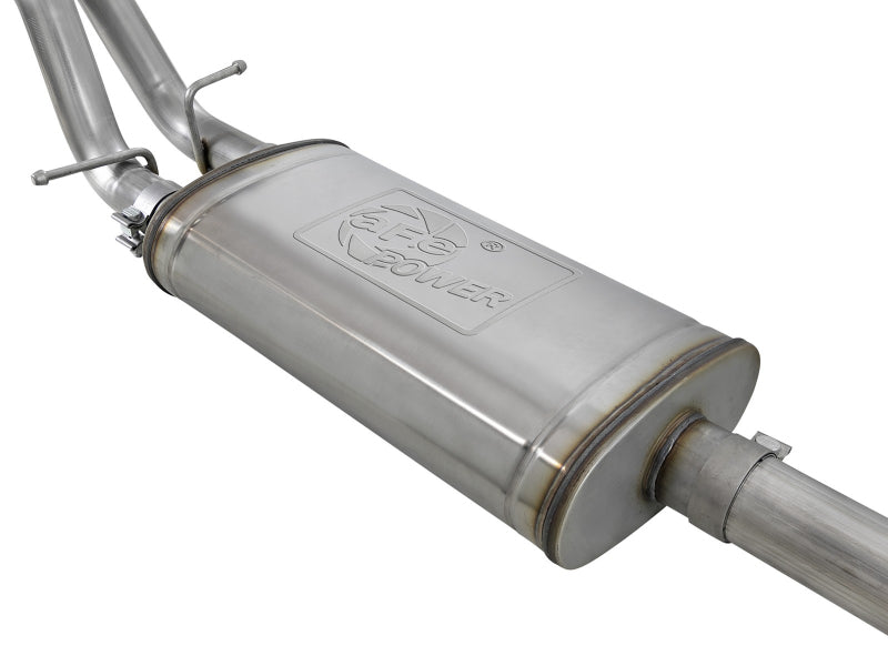 aFe Gemini XV 3in 304 SS Cat-Back Exhaust w/ Cutout 19-21 GM Silverado/Sierra 1500 V8- w/ Black Tips