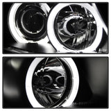 Spyder BMW E90 3-Series 06-08 Projector LED Halo Amber Reflector Rplc Bulb Blk PRO-YD-BMWE9005-AM-BK