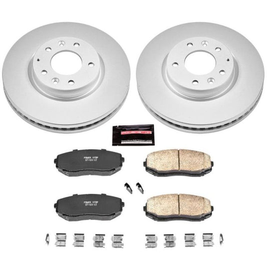 Power Stop 07-12 Mazda CX-7 Front Z17 Evolution Geomet Coated Brake Kit