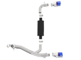aFe Takeda 3in 304 SS Axle-Back Exhaust System w/ Blue Flame Tip 16-18 Ford Focus RS 2.3L (t)