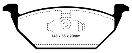 EBC 98-99 Volkswagen Beetle 2.0 Redstuff Front Brake Pads