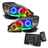 Oracle 08-11 Mercedes Benz C-Class Pre-Assem. Headlights Chrome Housing- w/2.0 Cntrl