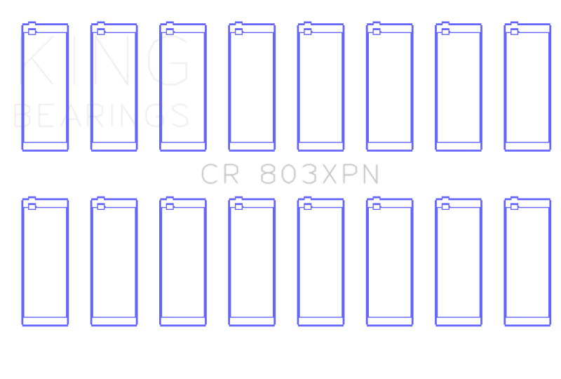 King 55-67 Ford 265/283/302/327 V8 (Size 001) Performance Rod Bearing Set