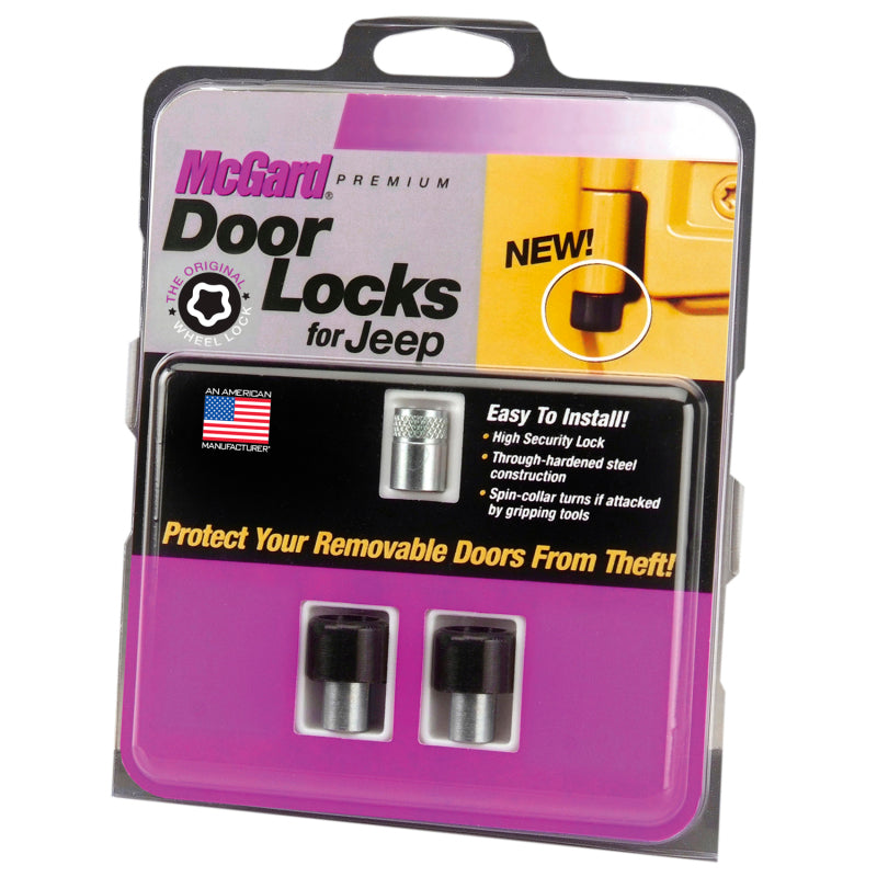 McGard 07-17 Jeep Wrangler JK / Unlimited JK 2-Door Lock Set - (2 Locks)