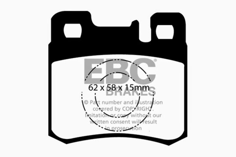 EBC 98-00 Mercedes-Benz E300 TD 3.0 TD Redstuff Rear Brake Pads