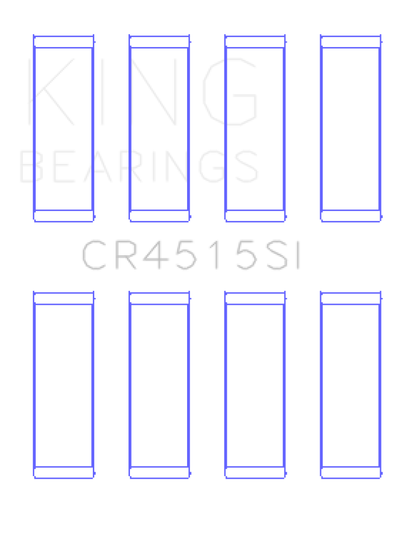 King Engine Bearings Ford/Mazda 2.0L Duratec (Size+ 0.5) Silicon Bi-Metal Aluminum Rod Bearing Set