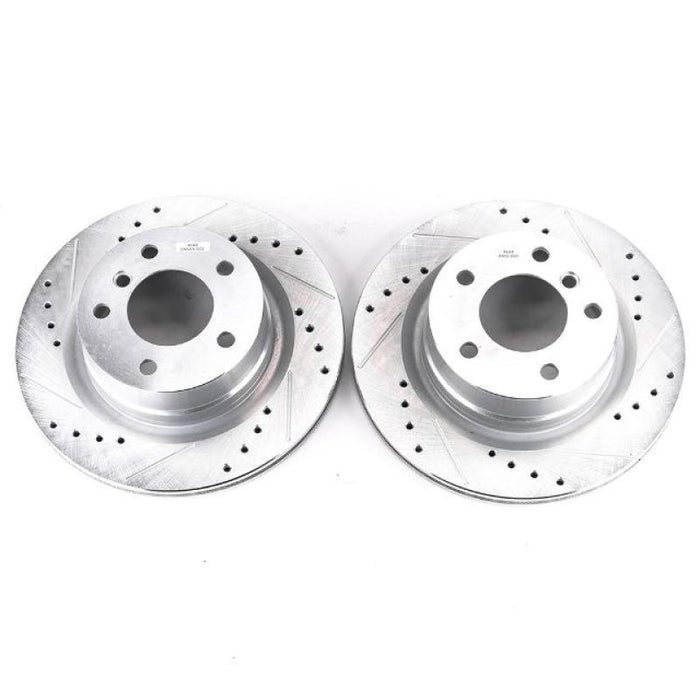 Power Stop 08-13 BMW 128i Rear Evolution Drilled & Slotted Rotors - Pair