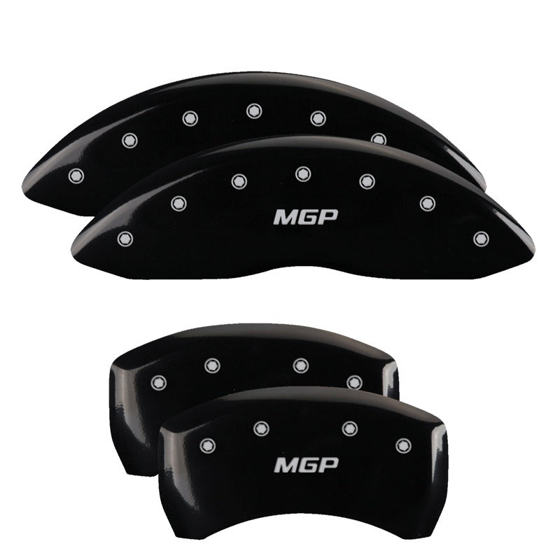 MGP 4 Caliper Covers Engraved Front & Rear Circle K/Kia Black Finish Silver Char 2019 Kia Optima