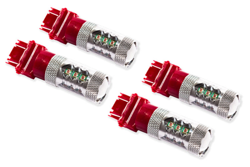 Diode Dynamics 07-13 GMC Sierra 1500 Rear Turn/Tail Light LED 3157 Bulb XP80 LED - Red Set of 4