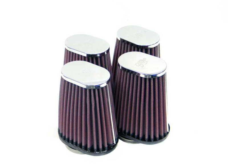 K&N 2in FLG 4 X 2-3/4in B 2 X 3in T 5in L (4 PER BOX) Universal Clamp-On Air Filter