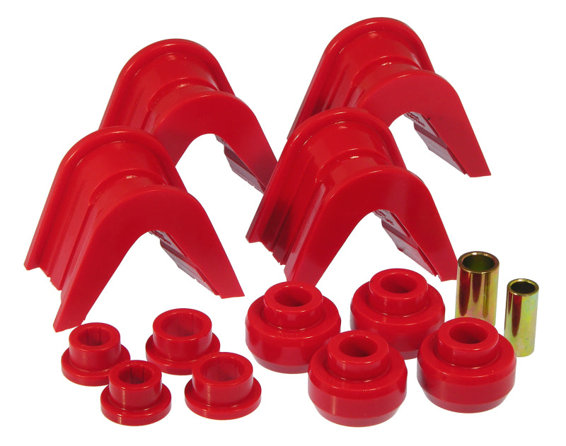 Prothane 66-79 Ford Trucks 14-Piece Bushing Set - 4deg Offset - Red