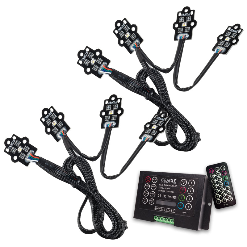 Oracle 2021 Chevy Silverado HD 2500/3500 RGB+W Headlight DRL Upgrade Kit ColorSHIFT 2