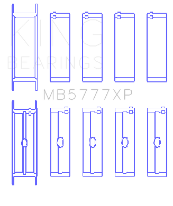 King Dart LS Next Block (Size STD) Performance Main Bearing Set