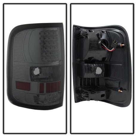 xTune Ford F150 Styleside 04-08 (Not Fit Heritage & SVT) LED Tail Lights Smoke ALT-ON-FF15004-LED-SM