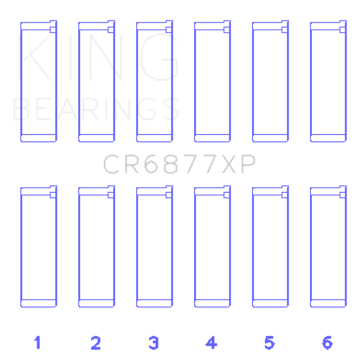 King BMW S54B32 3.2L (Size STD) Performance Rod Bearing Set