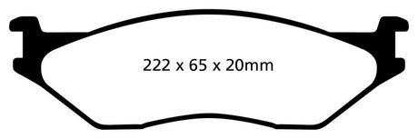 EBC 02-05 Ford Econoline E550 Yellowstuff Front Brake Pads