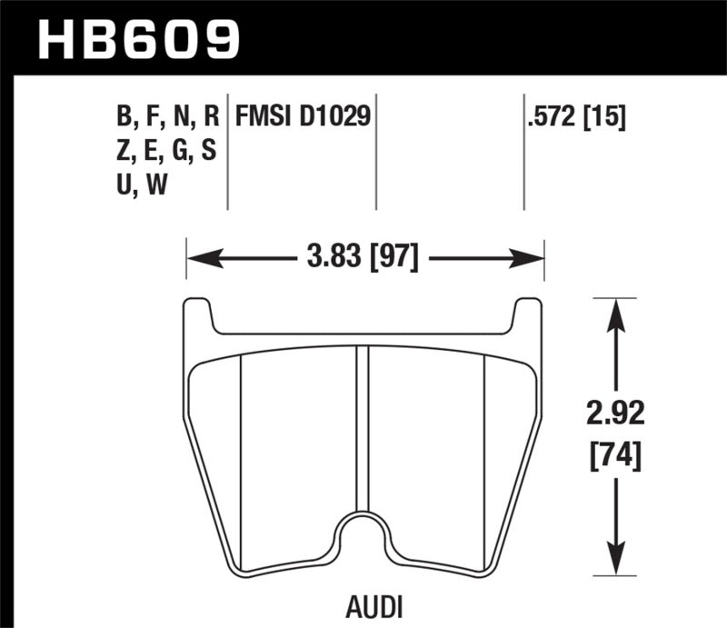 Hawk 08-15 Audi R8 HT-10 Race Front Brake Pads