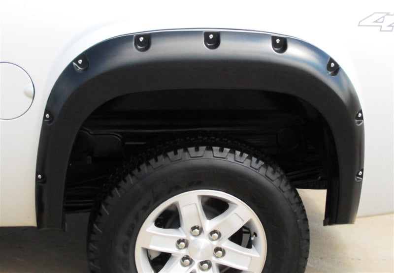 Lund 07-13 GMC Sierra 1500 RX-Rivet Style Textured Elite Series Fender Flares - Black (2 Pc.)