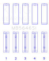 King Engine Bearings Toyota 1AZFE / 2 AZFE (Size +0.25mm) Crankshaft Main Bearing Set
