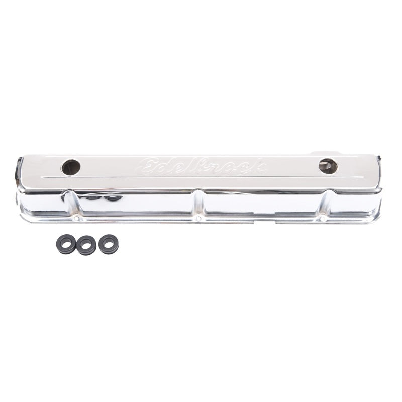 Edelbrock Valve Cover Signature Series Chevrolet 1962-2001 194-292 CI Inline 6 Chrome