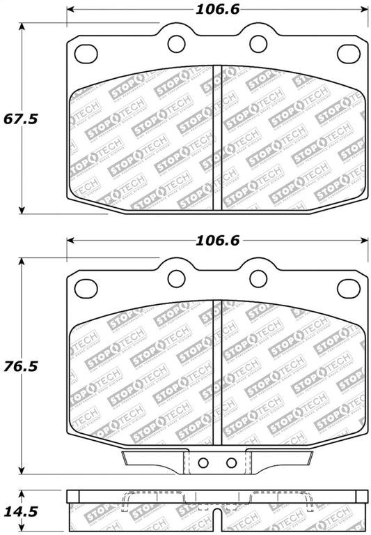 StopTech 86-91 Mazda RX-7 Street Select Front Brake Pads