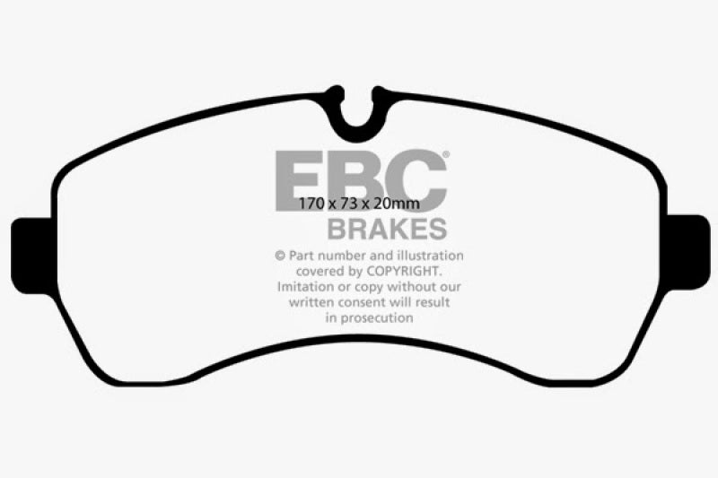 EBC 07+ Dodge Sprinter 3500 Ultimax2 Front Brake Pads