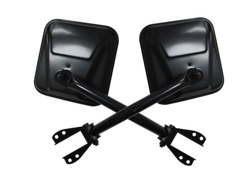 Rampage 1955-1983 Jeep CJ5 Side Mirrors - Black