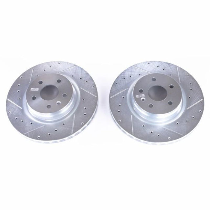 Power Stop 12-18 Tesla Model S Front Evolution Drilled & Slotted Rotors - Pair