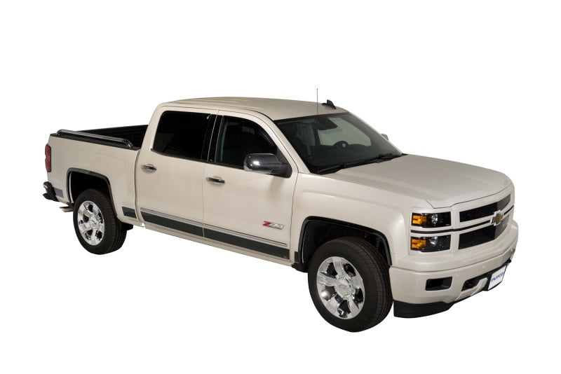 Putco 14-18 Chevy Silverado LD - Crew Cab - 5.5in Bed (10pcs) Black Platinum Rocker Panels