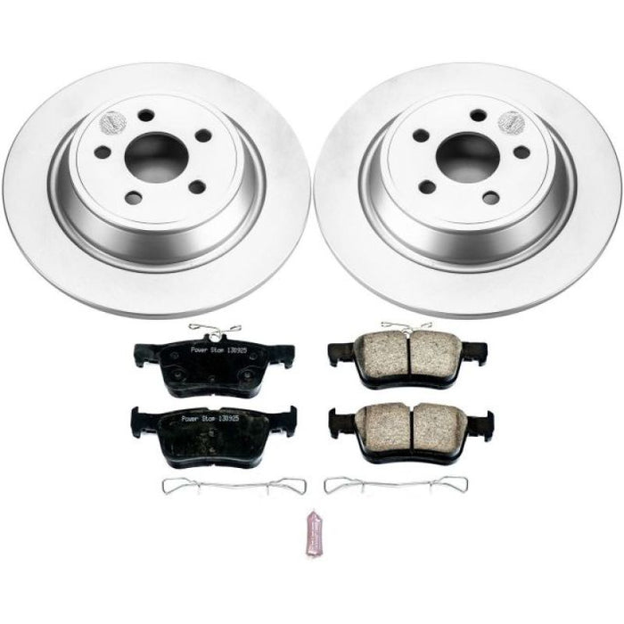 Power Stop 15-19 Ford Edge Rear Z17 Evolution Geomet Coated Brake Kit