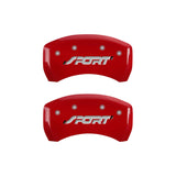 MGP 4 Caliper Covers Engraved Front & Rear SPORT Yellow finish black ch